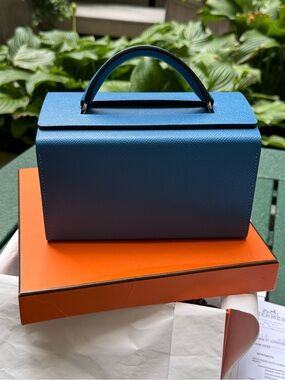 2026 Hermes Petit h Minaudière Pavé Cadenas — Alligator Mississippiensis & Epsom